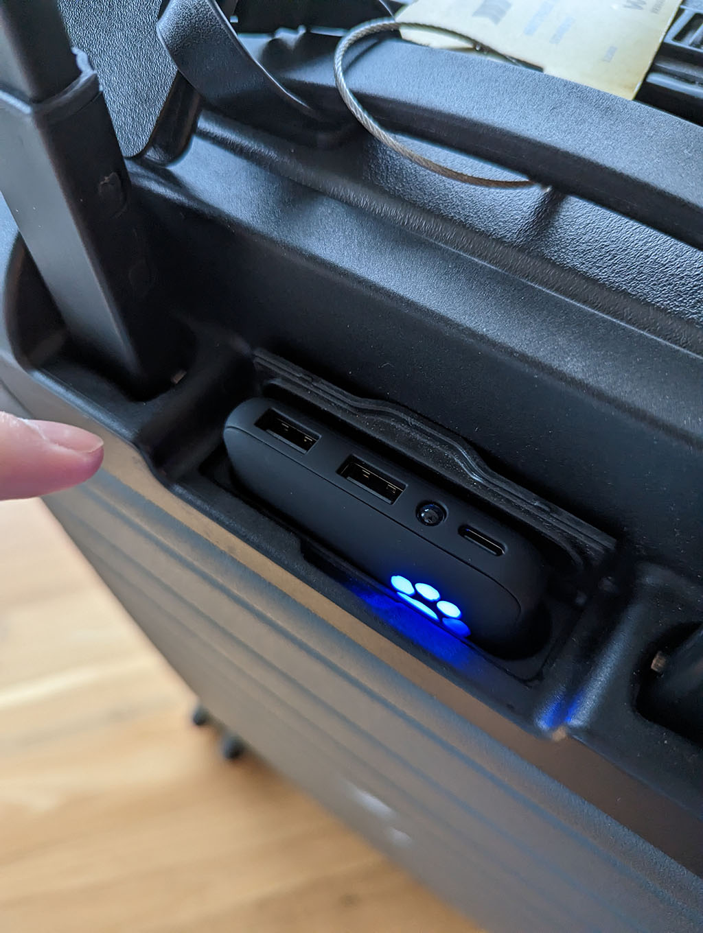 USB-C Battery in Away Bag